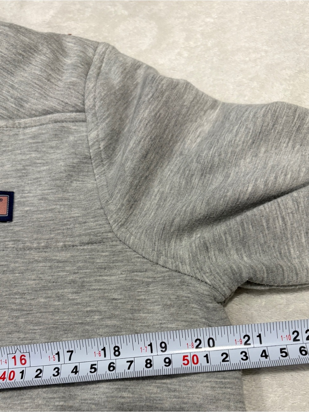 Vineyard Vines Heather Light Gray Quarter-Zip Pullover - Picture 6 of 6